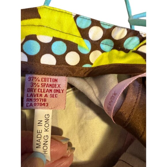 Becky & Max Floral Sleeveless Spaghetti Strap Dress Brown/Yellow/Blue - Picture 6 of 11